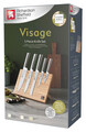 Set 5 cutite  + suport magnetic, Richardson Sheffield, Visage, inox