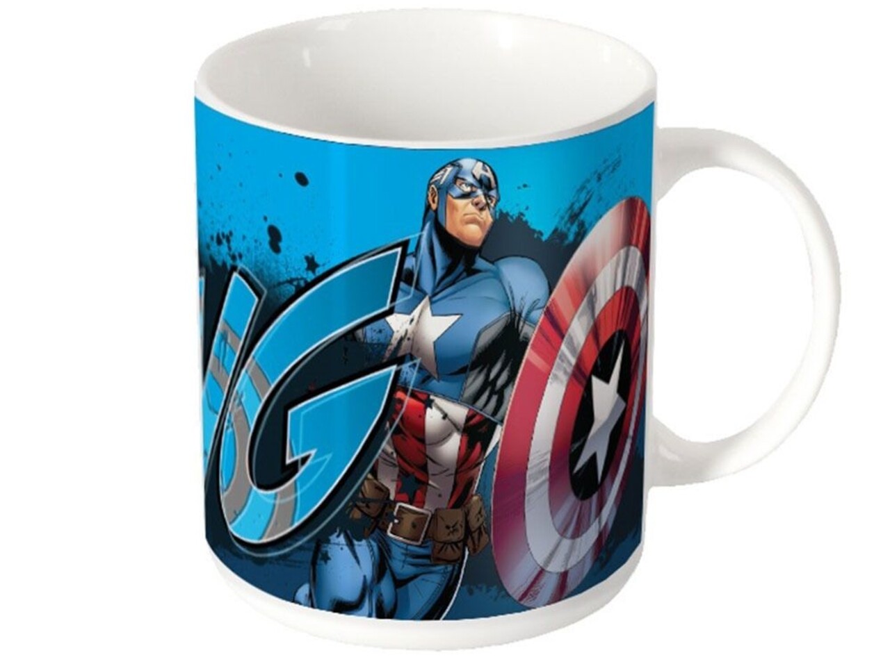 Cana Captain America Avengers, Marvel, 320 Ml, Portelan