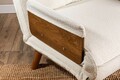 Canapea extensibilă cu 1 loc, Futon, 859FTN2340, Metal , Alb