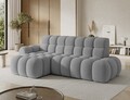 Coltar extensibil dreapta 3 locuri ELTAP, Ceedro, 283x165x98 cm, lemn/poliester, gri deschis