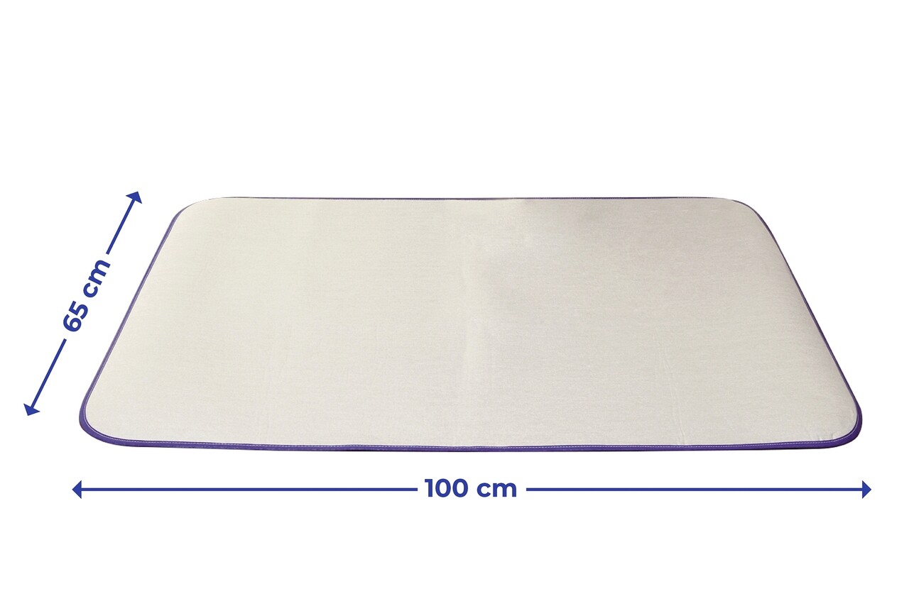 Patura pentru calcat Maximex, Thermal, 100x65 cm, bumbac, argintiu mat