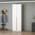 Dulap pentru haine, Hanah Home, Alin, 70x210x52 cm, Alb / Stejar