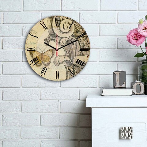 Ceas de perete, 3030ms-061, mdf, ø30 cm, multicolor