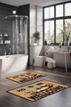 Set covorase de baie, Cartwright, CT-5159, Poliester, Multicolor