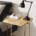 Masuta de cafea, Cerritos, Shb-005-A, 46x56x46 cm, Lemn, Aur / Natural