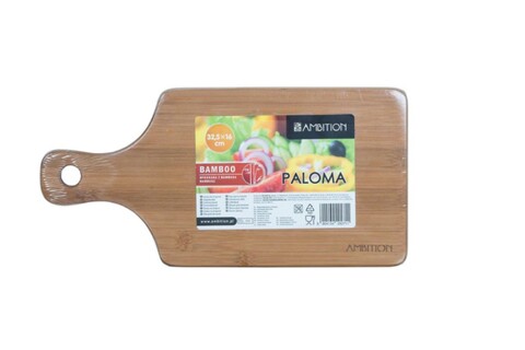 Tocator din bambus cu maner paloma, ambition, 32.5x16 cm