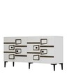 Consola, Olivia, Esta KB150, Alb/Maro