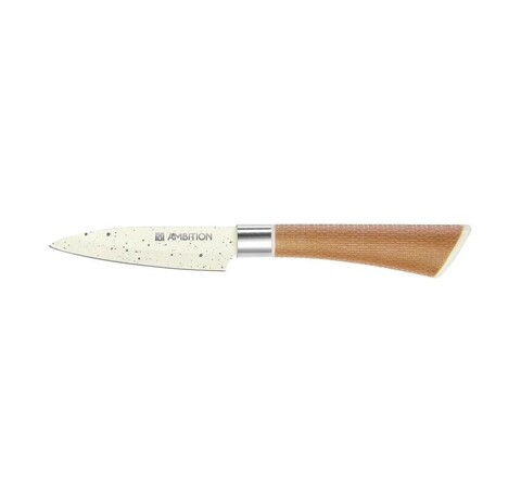 Cutit pentru decojit nature, ambition, 9 cm, inox, crem