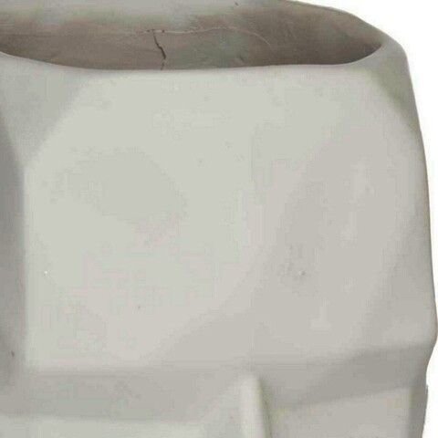 Vaza Face 3D, Gift Decor, 16 x 12 x 24.5 cm, polirasina, alb