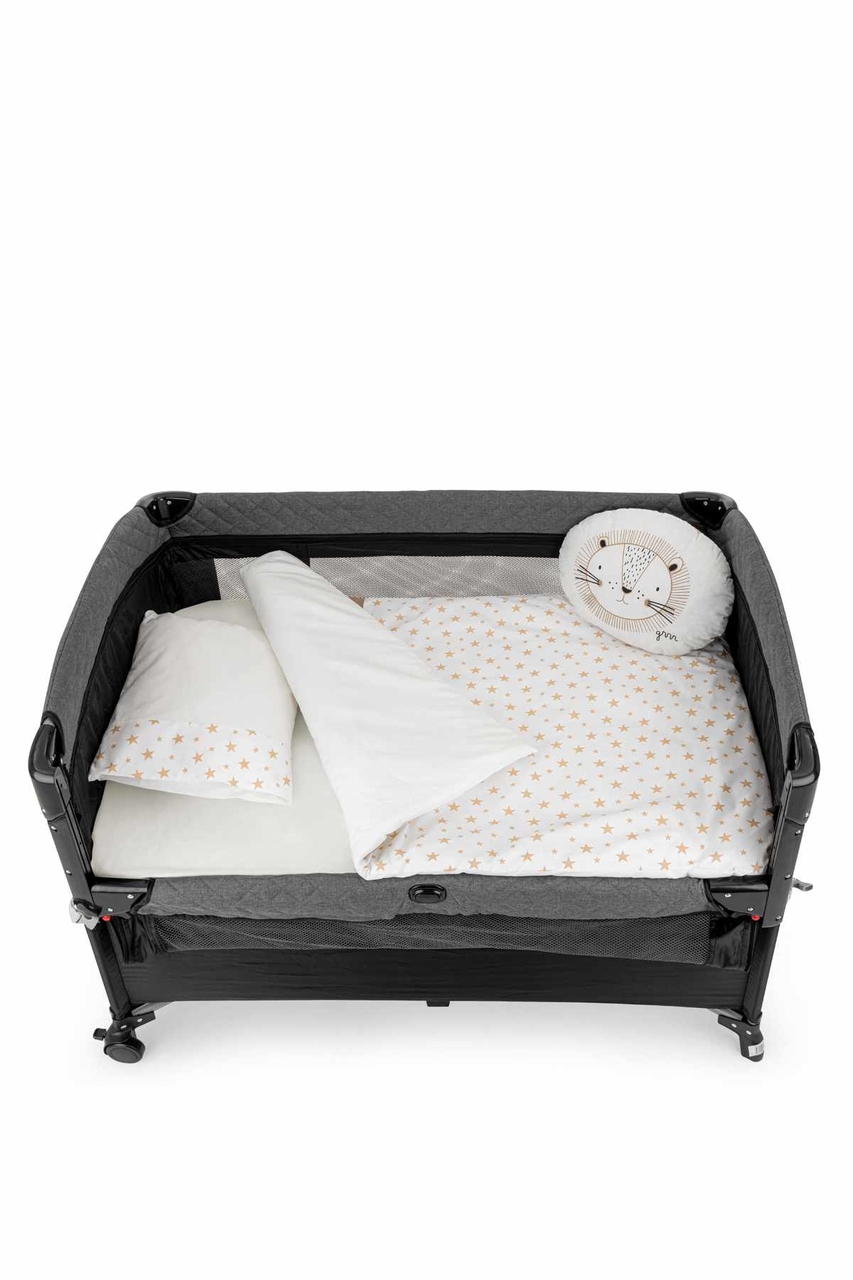 Set de dormit pentru bebelusi cu protectie laterala, Wallxpert, Park, Bej - view 3