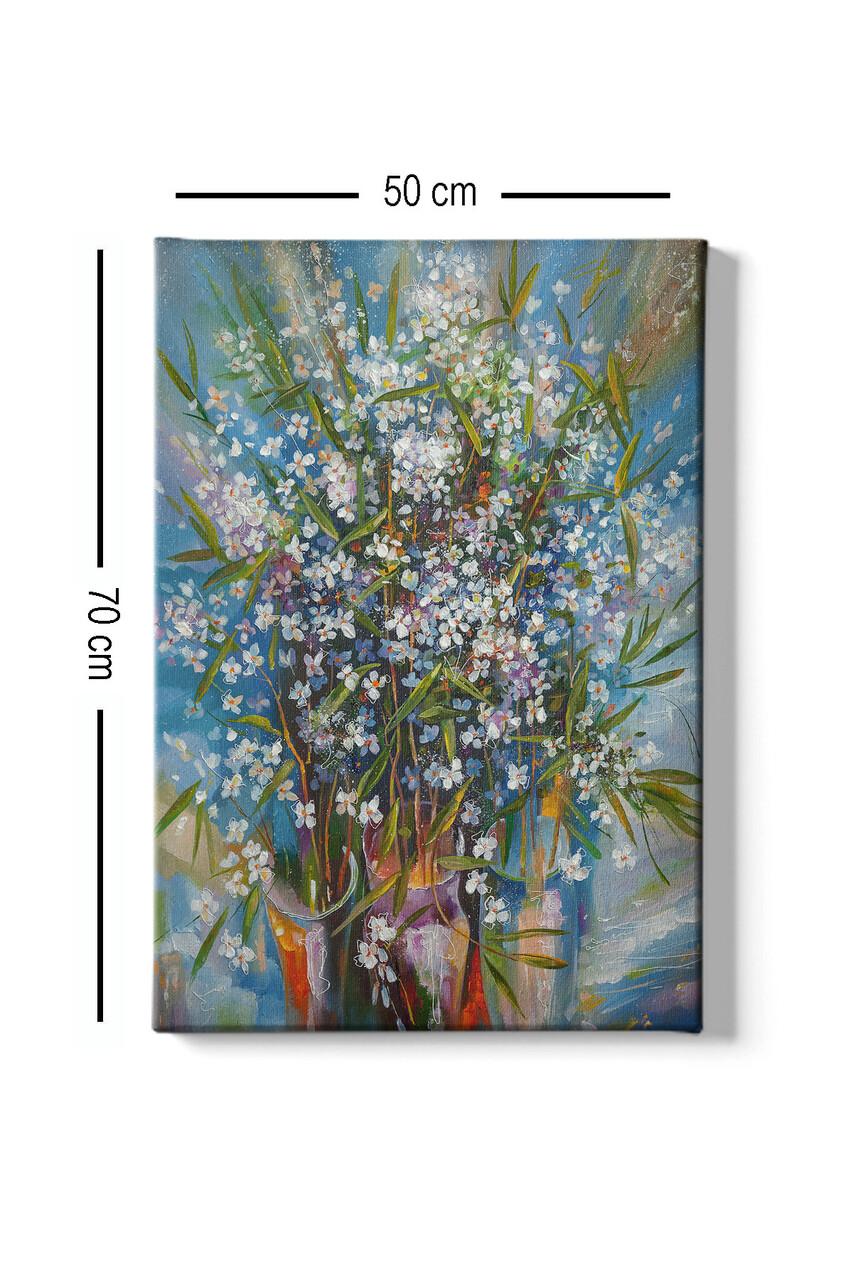 Tablou decorativ, Kanvas Tablo (50 x 70), Cadru: 100% LEMN (grosime: 3 cm), Multicolor - view 3
