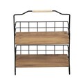 Raft pentru baie, Puqa Design, Else, 30x15x40 cm, PAL, Negru