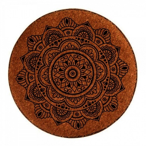 Taburet Mandala, Gift Decor, 34 x 34 x 39 cm, MDF/pluta