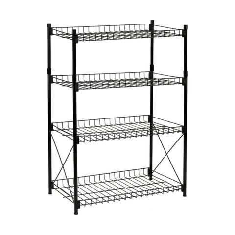 Organizator cu 4 rafturi confortime, 52x34x86 cm, metal, negru