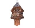 Glob Wooden Clock, Decoris, 3.3x6.4x11.5 cm, plastic, maro