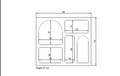 Consola, Glenevis, Lesa, 80x74x35 cm, PAL, Antracit