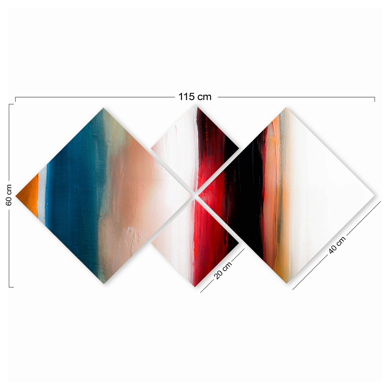Set 4 tablouri decorative, 4MDF1649274049, MDF, Imprimat UV, Multicolor - 2 | YEO
