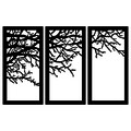 Set 3 decoratiuni de perete, Tree 11, Tanelorn, 112x70 cm, metal