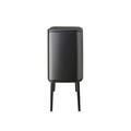 Cos de gunoi cu soft touch, Brabantia, Bo Touch, 11+23 L, 31.2x54x68 cm, otel, gri inchis