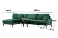 Coltar, Artie, 560ARE1171, Lemn de fag / PAL, Verde