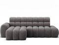 Coltar extensibil dreapta 3 locuri ELTAP, Ceedro, 283x165x98 cm, lemn/poliester, gri