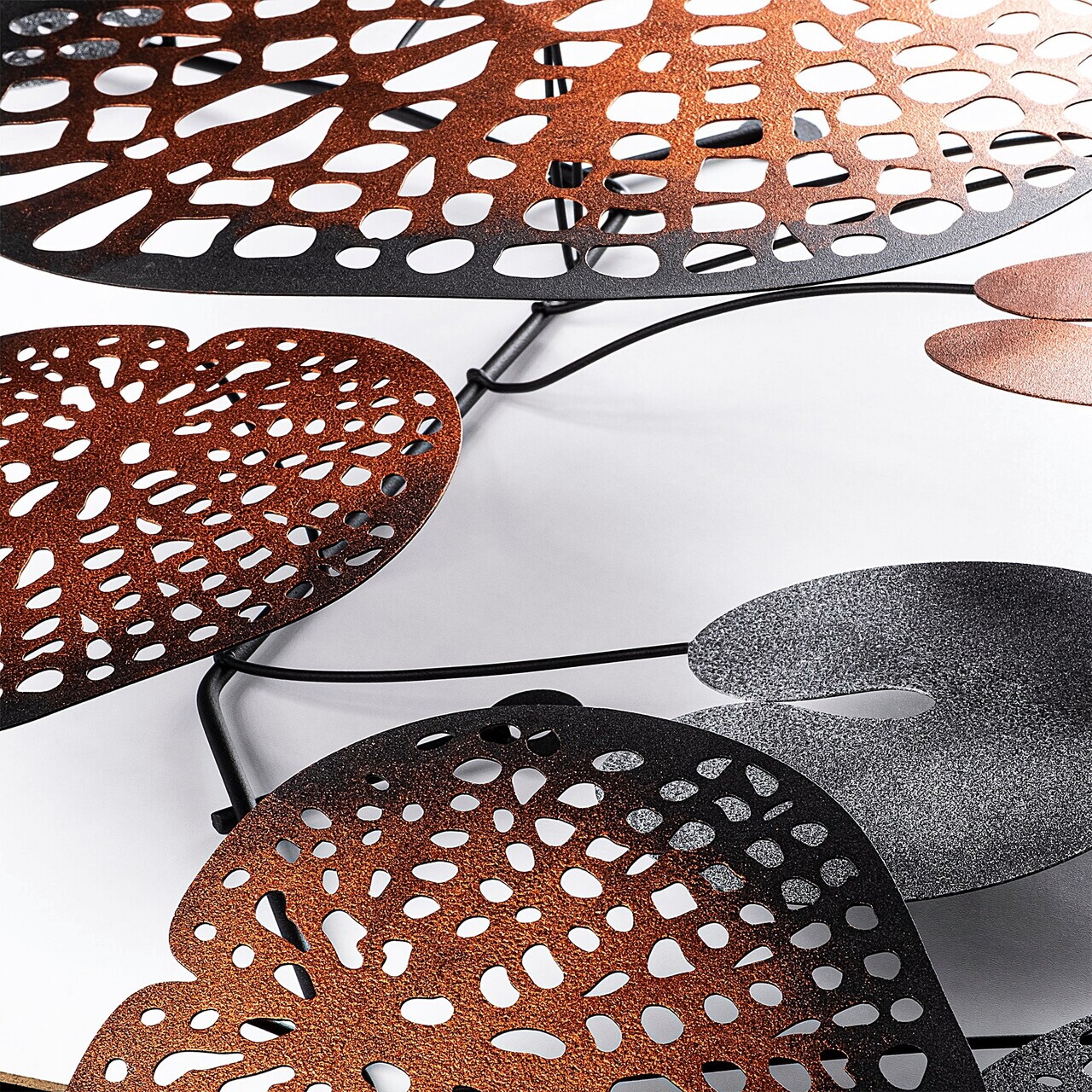 Decoratiune de perete, Nenuharps 2, Metal, Dimensiuni: 125 x 62 x 4 cm, Multicolor — imaginea 5