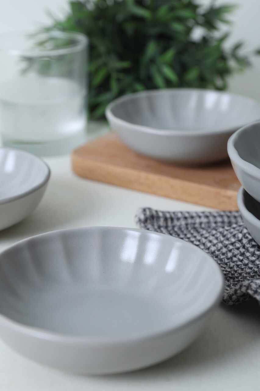 Set de boluri pentru aperitive (6 piese), L'essentiel Maison, 275KRM2417, Antibacterian, Gri - view 3