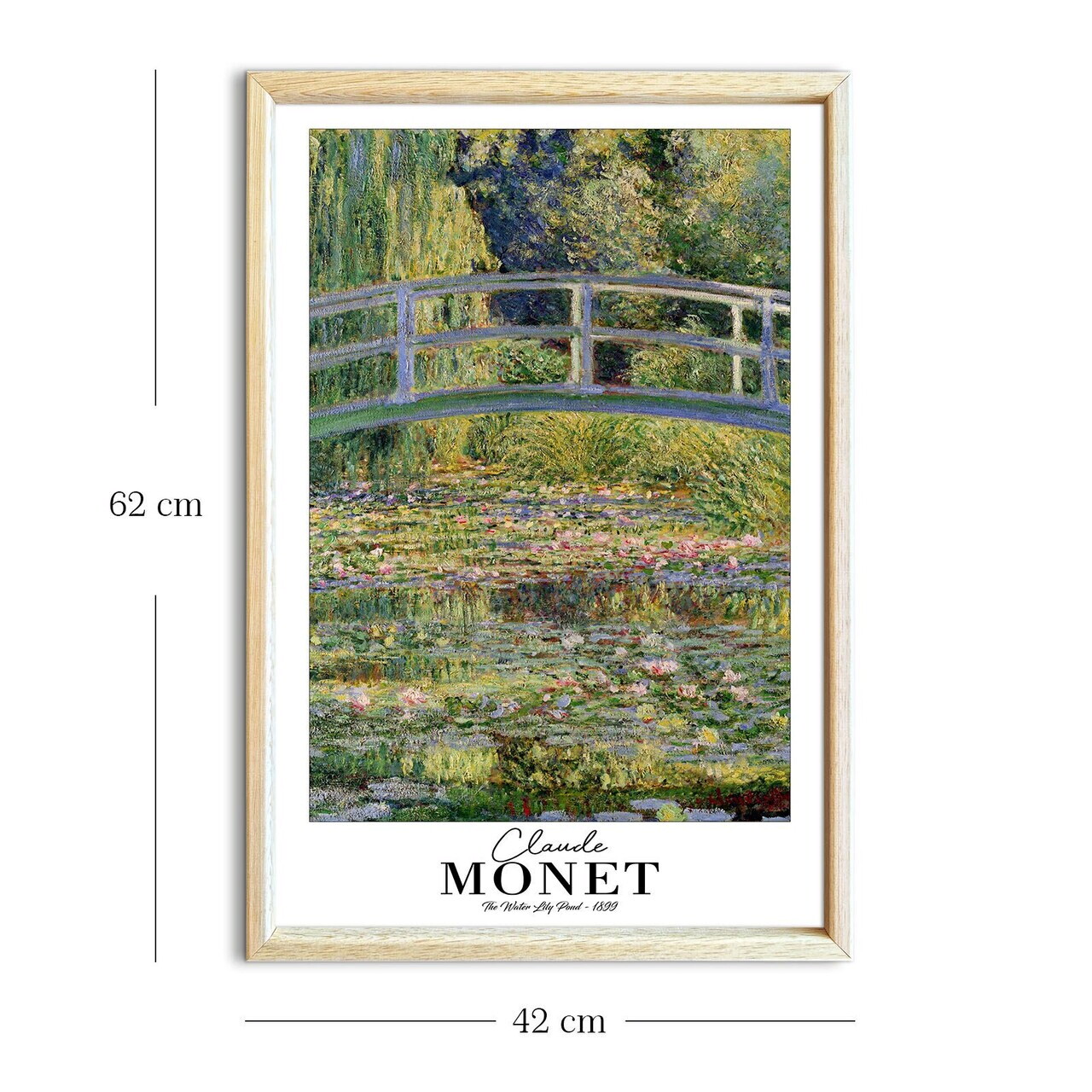 Tablou decorativ, 4262AHSMONET-018, Lemn masiv, Fundal: 100% MDF (Grosime: 2,7 mm), Multicolor - view 5