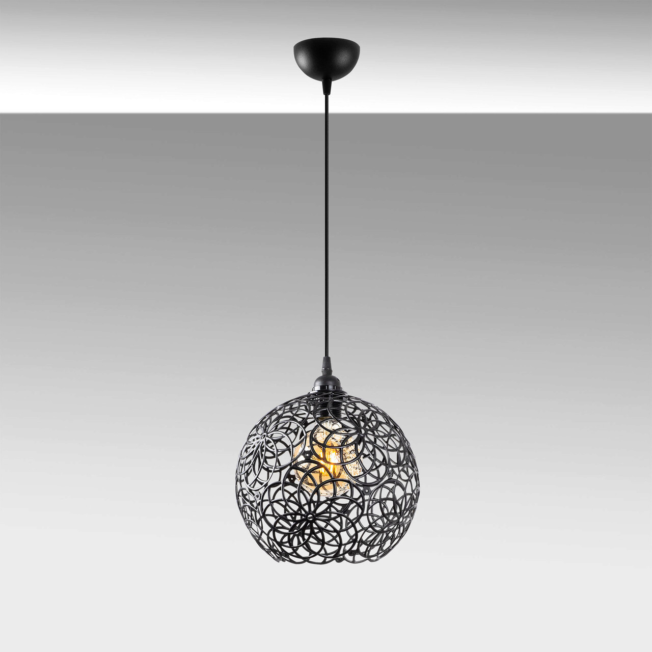 Lustra, Fulgor, 942FLG1450, Metal, Negru - 2 | YEO
