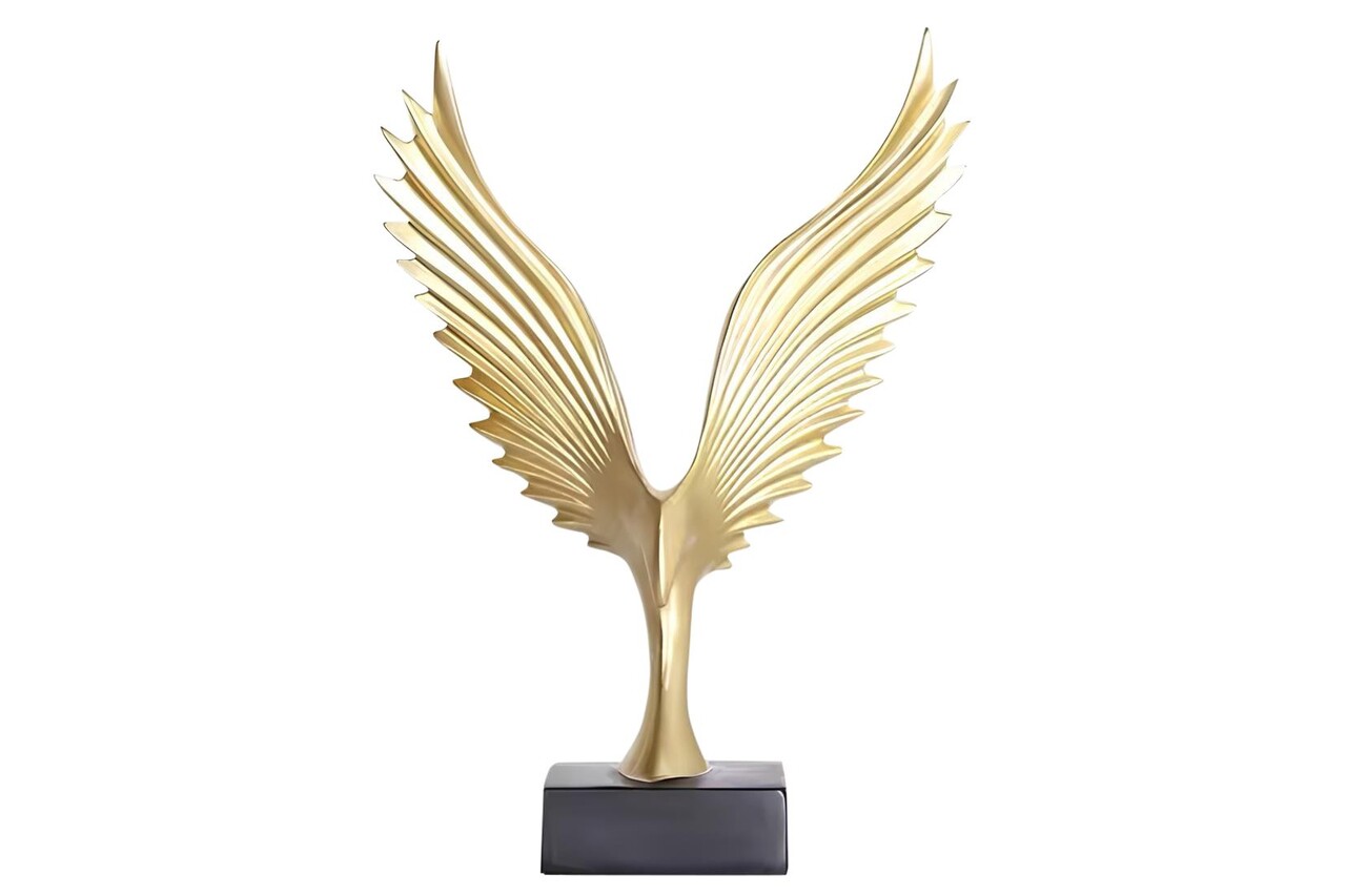 Decoratiune, CY0350, 31x23 cm, Poliester, Auriu