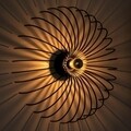 Aplica de perete Aspendos N-643, Noor, 16 x 56 cm, 1 x E27, 100W, negru