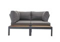 Set mobilier de gradina, Clara, Verona Wood, Cadru: 100% ALIMINIUM, Multicolor