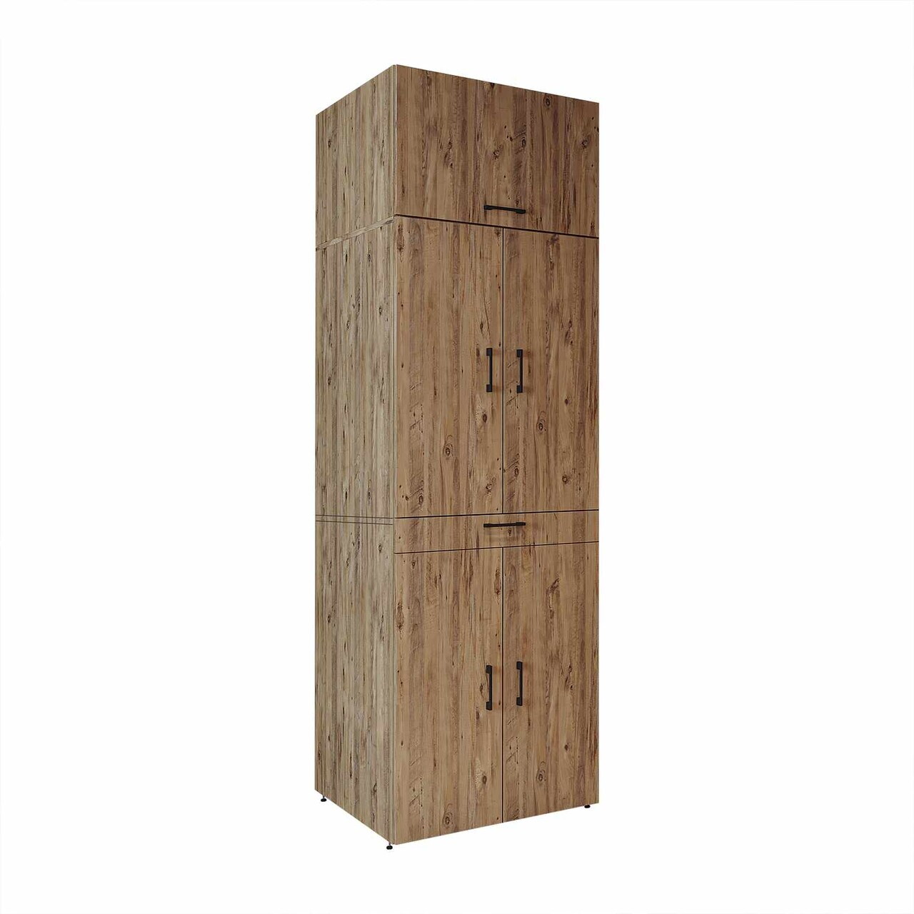 Dulap masina de spalat, Hanah Home, Dora, 70x230x68.8 cm, PAL, Maro — imaginea 5