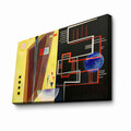Tablou decorativ, 4570KANDINSKY011, Canvas, Lemn, Multicolor