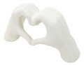 Figurina /sculptura decorativa Hands Lover, Mauro Ferretti, 25x7.5x13.5 cm, polirasina, alb