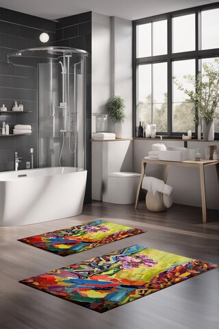 Set covorase de baie, Cartwright, CT-5142, Poliester, Multicolor