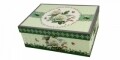 Set 2 cesti cu farfurie Edith, Duo, 250 ml, portelan, multicolor