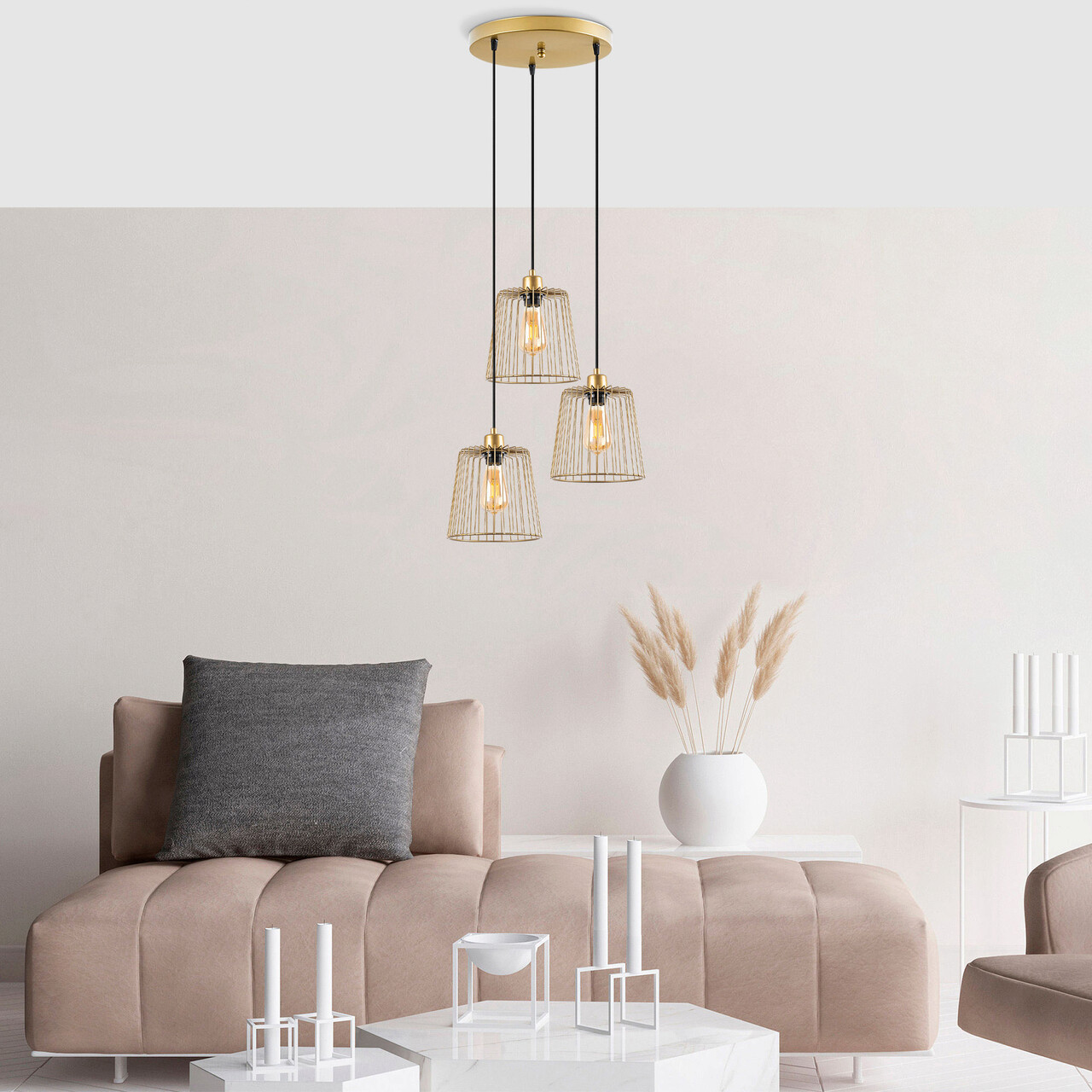 Lustra, Fulgor, 942FLG1493, Metal, Auriu - 1 | YEO