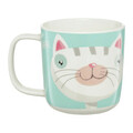 Cana cu model pisica Pets, Ambition, 370 ml, portelan, albastru