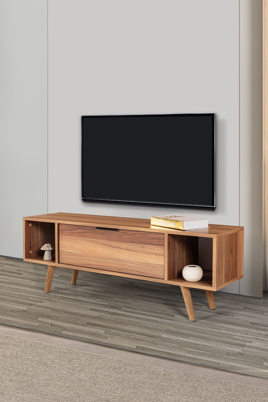 Comoda TV, Hanah Home, Mesir 3325, 130x47x35 cm, PAL, Maro — imaginea 4