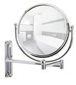 Oglinda cosmetica, Wenko, Deluxe, 23 x 33 x 28.5 cm, inox, gri