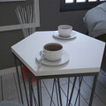 Masuta, Comforty, Cetrus Wood, 40x62x35 cm, Alb/Negru