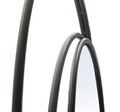 Oglinda decorativa Dark, Mauro Ferretti, Ø 80 cm, fier, negru