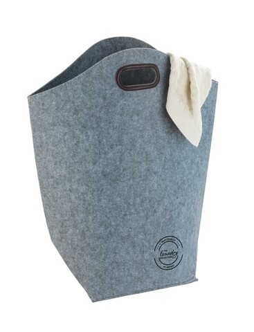 Poza Cos pentru rufe, Wenko, Felt, 42 L, poliester, gri