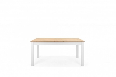 Masa extensibila, finori, bergen 50, 160 - 215 x 75 x 90 cm, pal/mdf, stejar/alb