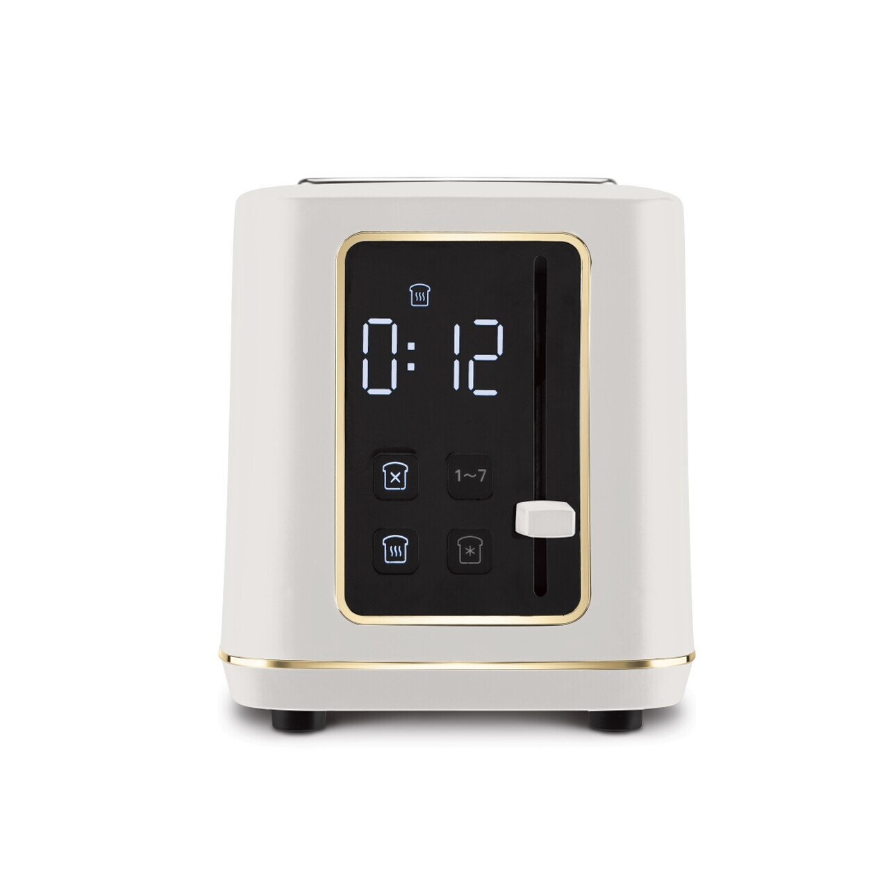 Prajitor de paine digital Berlinger Haus, Sahara, 27.8x16.6x19.1 cm, inox, crem mat - imagine 3