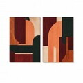 Tablou decorativ, Huhu3202, Cadru: Lemn de pin, Multicolor