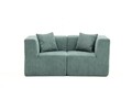 Canapea 2 locuri, Atelier del Sofa, 825BLC5410, Tesatura Chenille, Verde