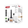 Set blender vertical 3 in 1 90.45, Beper, 600 W, recipient din sticla, 8 viteze, cana gradata