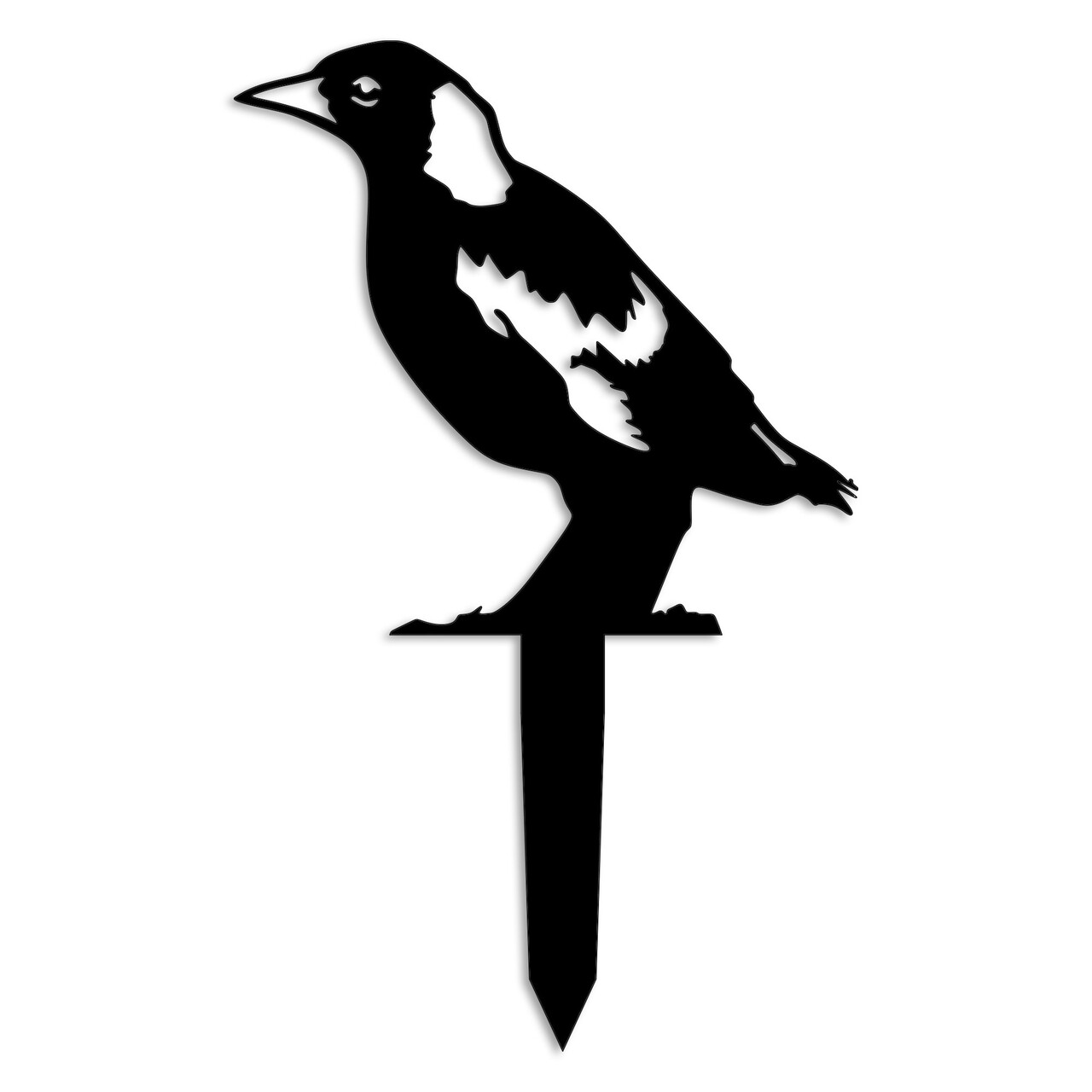Obiect decorativ de grădină, Bird 03, 37x23 cm, Negru - view 4